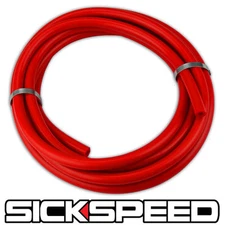 RED 3 METERS SILICONE HOSE FOR HIGH TEMP VACUUM ENGINE BAY DRESS UP 4MM P2