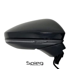 Side Mirror for 2019-2024 Audi A6 S6 with Power Fold 8wires Black Passenger Side