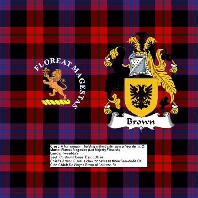 Scottish Clan Crest Brown Rock Slate 14 cm x 14 cm Top Qualität Schiefer