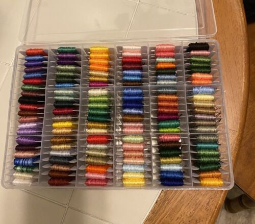 BOX LOT 126 SKEINS NEW DMC EMBROIDERY FLOSS NO DUPLICATES  - Picture 1 of 1