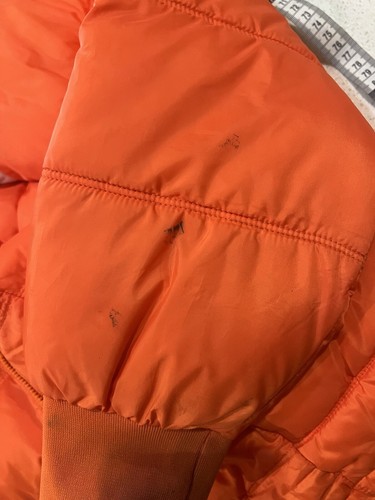 Fila Puffer Jacket Orange Please Read Description. - Picture 14 of 20