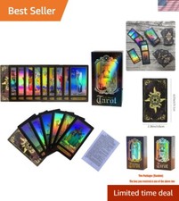 78 Laser Tarot Cards Set with Guidebook - Perfect for Beginners  Enthusiasts