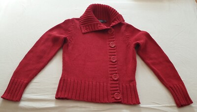 MEXX Pullover f Mädchen o Frauen Strickpullover JACKE in Rot  in S 34 / 36 w NEU