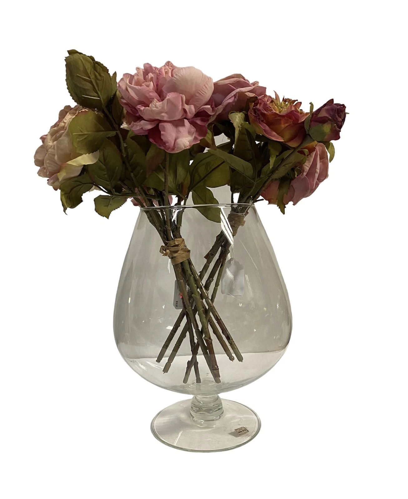 Clear Glass Oversized Wine Glass Shape Vase/Potpourri Vase