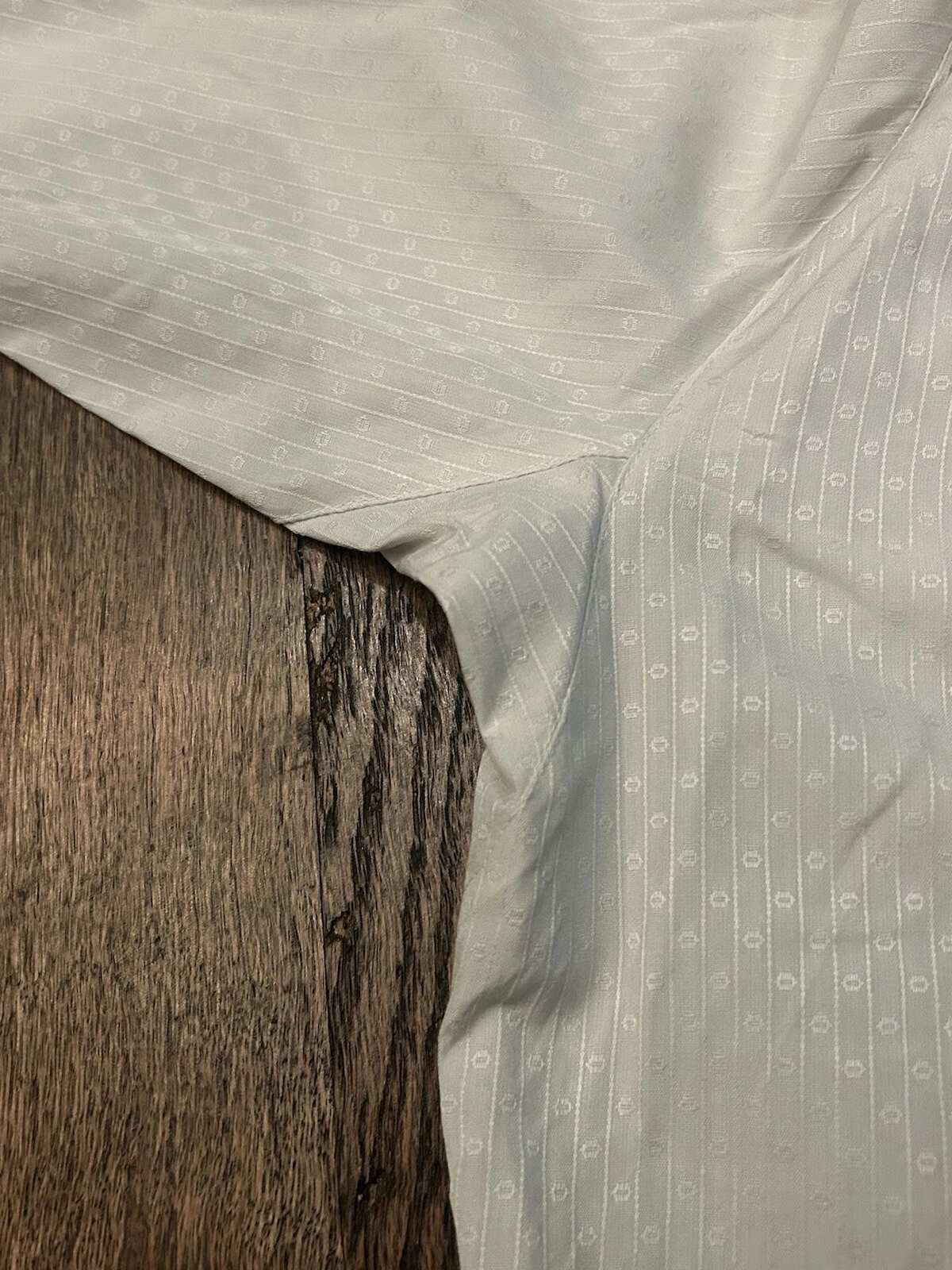 Camicia elegante uomo vintage Gianni Versace Couture seta taglia 52 2XL US bianco grigio