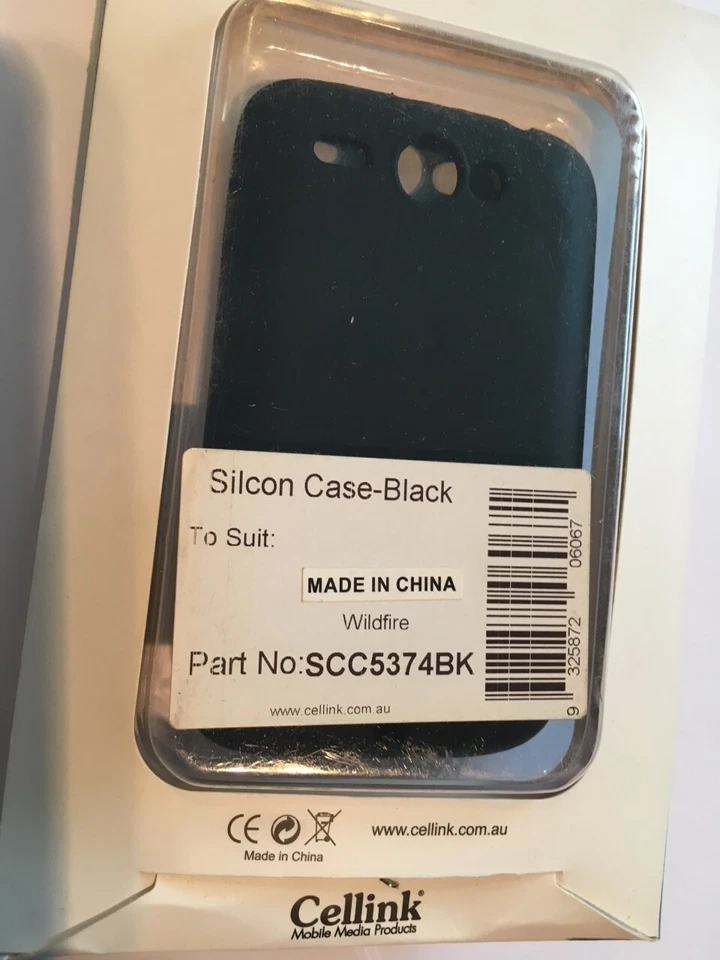 HTC Wildfire Silicon Case in Black SCC5374BK Brand New & Sealed in the packaging - image 2 of 2