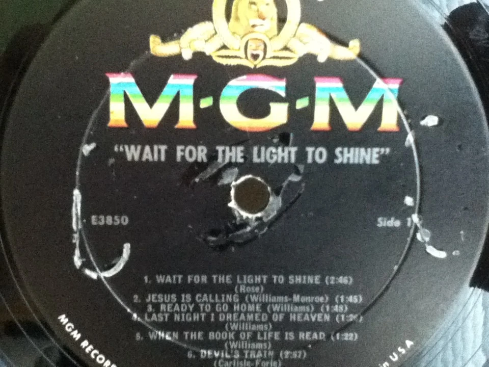 HANK  WILLIAMS          LP     WAIT  FOR  THE  LIGHT  TO  SHINE   Foto 4 de 4