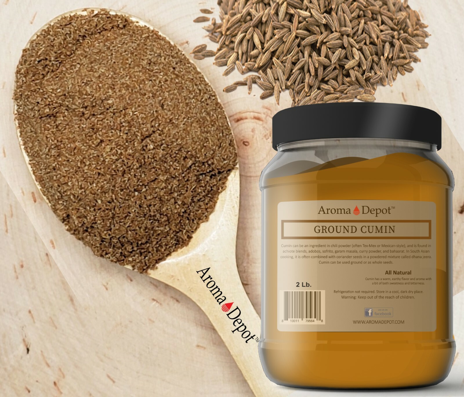 1lb Cumin Seed Powder 100 Ground Pure Natural Spice Comino en Polvo