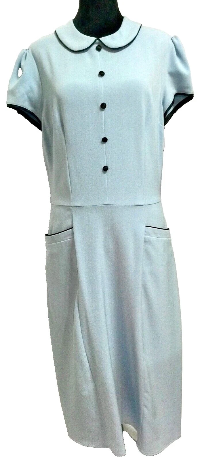 Patrón sólido negocios vestidos para mujeres Stop Staring