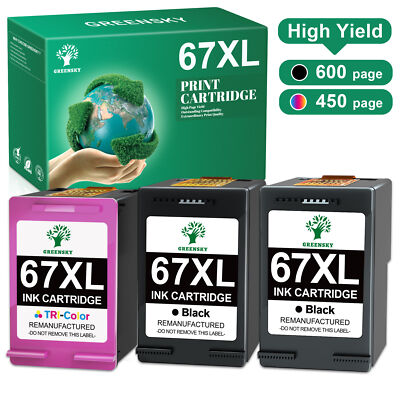 67XL XXL Black Color Ink for HP DeskJet Plus 4152 4155 4140 Deskjet 2752 2755