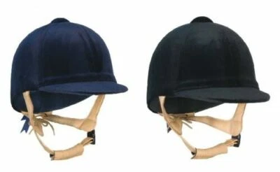 "Champion CPX3000 DELUXE REITMÜTZE Helm Samt PAS015 schwarz/marineblau 6 1/4""-7 3/4""