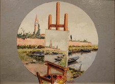 Giancarlo NOVELLO - olio su tela cm 80 x 60 - firmato - no faccincani schifano