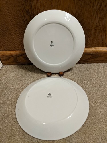 Platos de cena vintage Gustavsberg Stig Lindberg Spisa 9 3/4" MCM juego de 2 - Imagen 3 de 5