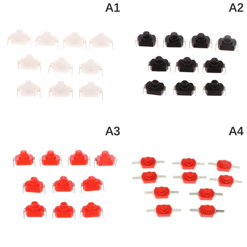 10 PZ 12 * 8 MM DC 30 V 1A Nero On Off Mini Interruttore A