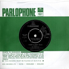 The Scaffold - Thank U Very Much (7" Single 1967) EX