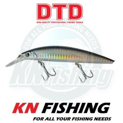 dtd fishing lures Wounded fish 2.5-3.0  Hobbymania CY it includes silicone fins that increase stability when casting and swimming. DTD BALLISTIC 110mm Hard Sinking