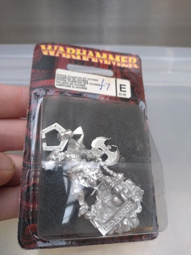 CHAOS EXALTED CHAMPION OF KHORNE CITADEL WARHAMMER METAL THE OLD WORLD NEW - Picture 3 of 9