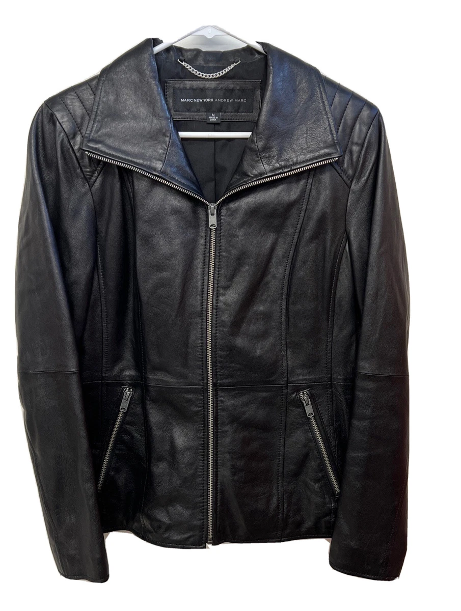 Andrew marc clearance black jacket