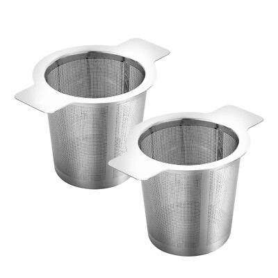 Edelstahl Teesieb mit Griffe Teefilter aus rostfreiem für Tasse Kanne losen Tee