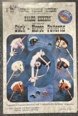 Peebles Kalico Kickers Stick Horse Pattern - Unicorn Christmas Patriotic Wedding
