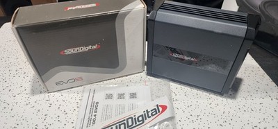 SOUNDIGITAL EVO 5.0 1200.4 AMPLIFIER 4-CHANNEL 4-OHM USED WARRANTY.