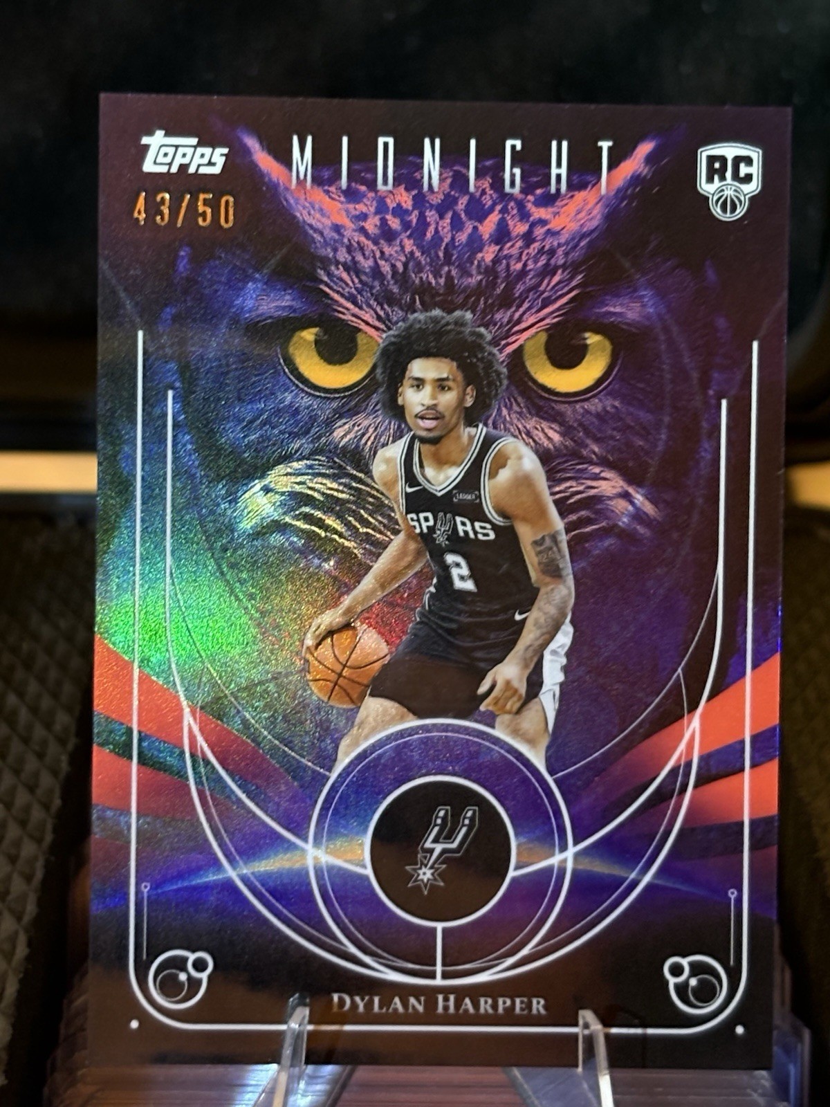 Dylan Harper 2025-26 Topps Midnight Night Owls Summer Solstice /50 #NO-17 SSP RC