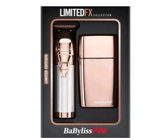 BaBylissPRO LimitedFX Rose Gold Trimmer & Double Foil Shaver Gift #FXDUOFS2TRG