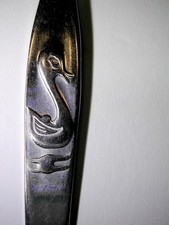 Horquilla para niños cubiertos para niños tenedor motivo PATO acero inoxidable UTC 15,5 cm de largo