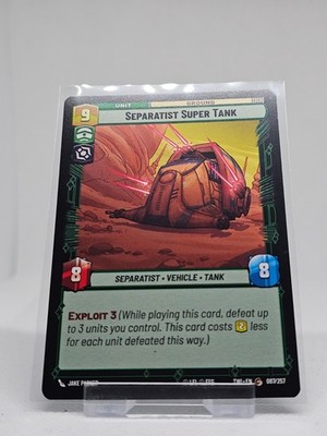 Separatist Super Tank #087 Star Wars Unlimited Twilight Of Republic Common TCG