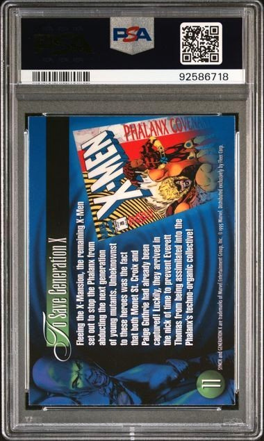 1995 Marvel Flair '95 Annual Synch PSA 10 (Pop 4) view 3