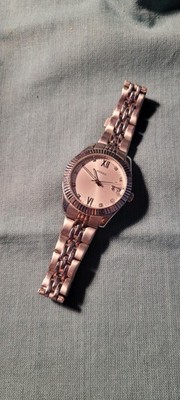 Untested Fossil Stainless Steel Analog Quartz Wristwatch Roman Numerals Date