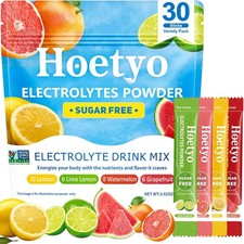 Electrolytes Powder Packets - Sugar Free Electrolyte Powder Drink Mix - 30 Stick