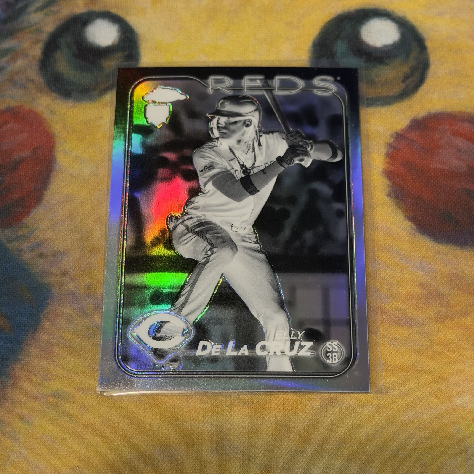 2024 Topps Chrome Elly De La Cruz Negative Refractor Rookie RC #44 Reds Cincy DR