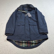 Pendleton Jacket Mens Small Waterproof Parka Plaid Lined Hood Heritage Academia