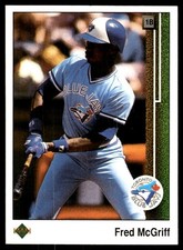 Fred McGriff 1989 Upper Deck #NNO Blue Jays MLB READ FREE SHIPPING AutographDen