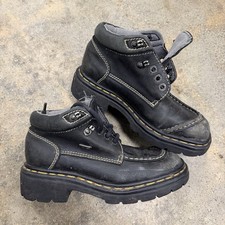Dr. Martens 90s Black Boots 9275 Made in England Size 5 UK Y2K combat ankle