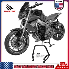Crash Bar For Yamaha FZ FJ MT 09 Tracer Footpegs Subcage Engine Guards WOLFLINE