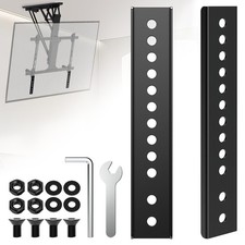 2 PCS Vertical VESA Extender Plate Bracket Kit TV Mount Extension Low Pattern