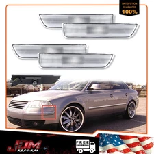 4X For 2001-2005 VW Passat B5.5 Clear Lens Front & Rear Bumper Side Marker Light