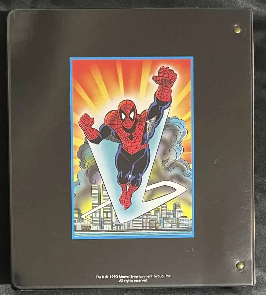 1990 Marvel Impel' official Hologram Album / Binder Complete Base, Holo & ToyBiz - Image 2 of 4