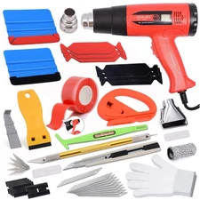 Car Wrap Kit Heat Gun for Vinyl Wrap Application & Window Tint Installation V...