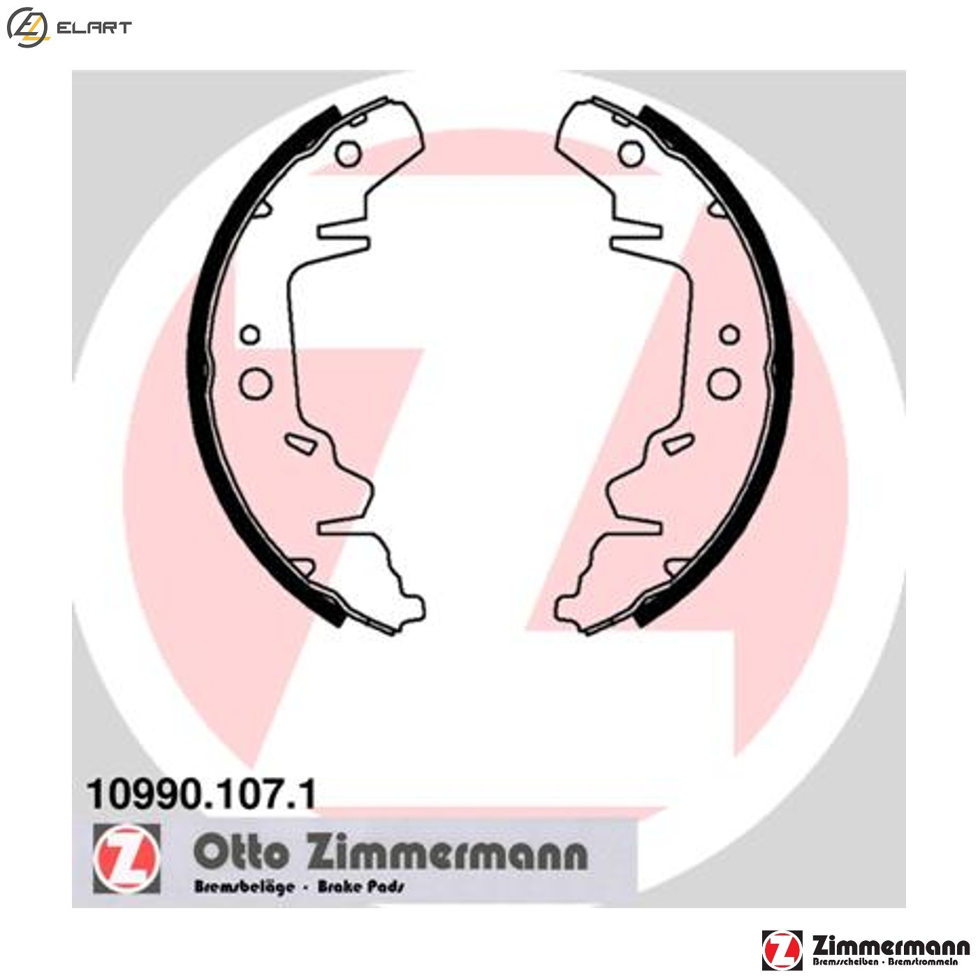 BRAKE SHOE SET 10990.107.1 FOR KIA PLYMOUTH VOYAGER/GRAND  DODGE  CHRYSLER
