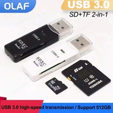 USB 3.0/2.0 Micro SD SDHC TF Card Reader Memory Adapter for PC Laptop Camera lot