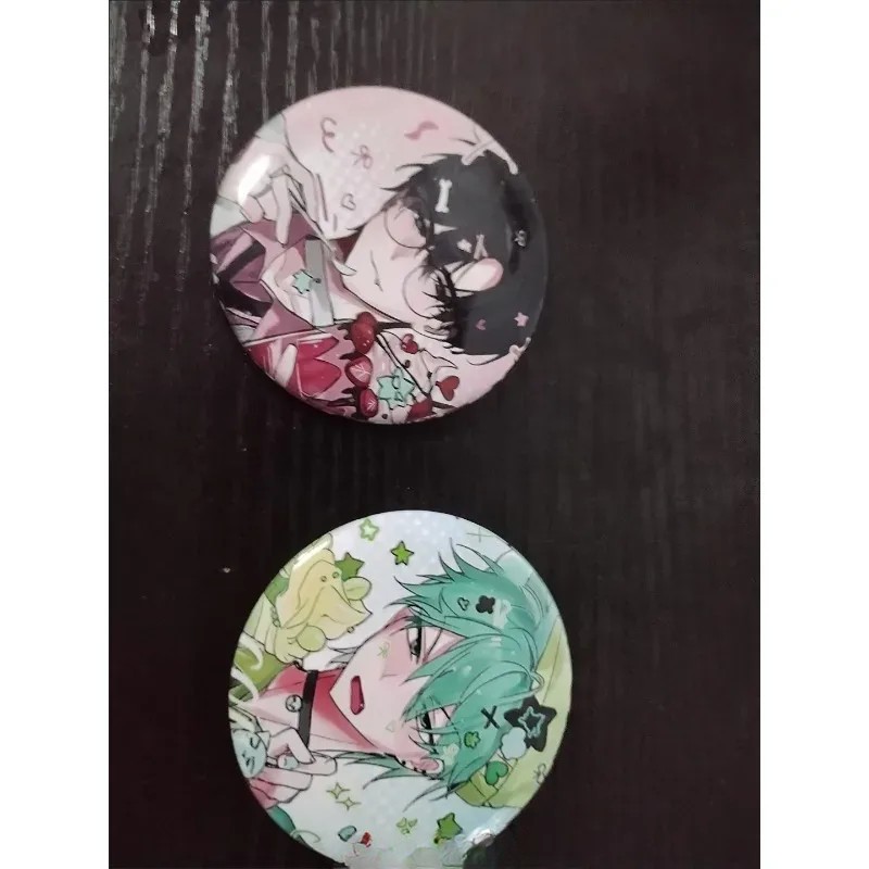 58mm Anime Alien Stage Button Pins for Backpack Decor Badge Itabag Brooch 2Pcs 