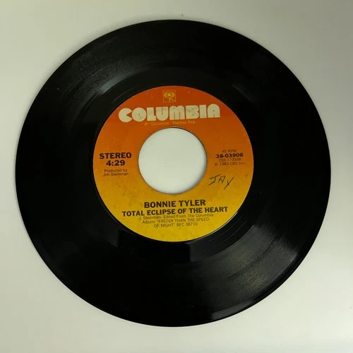 Vinyl 45 RPM Record - Bonnie Tyler Total Eclipse of the Heart / Straight From Th