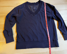 Aerie blue v neck sweatshirt size XS women's