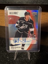2023-24 Upper Deck Allure Red Rainbow Auto Mikey Anderson #75 Auto