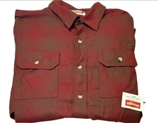 Wrangler flannel-Dark red/Maroon plaid-Country/Western-long sleeve-Boot barn-XL