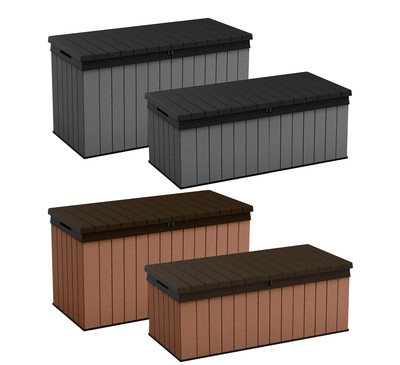 Keter Aufbewahrungsboxen ''Darwin'', Gartentruhe Gartenbox Auflagenbox Kiste