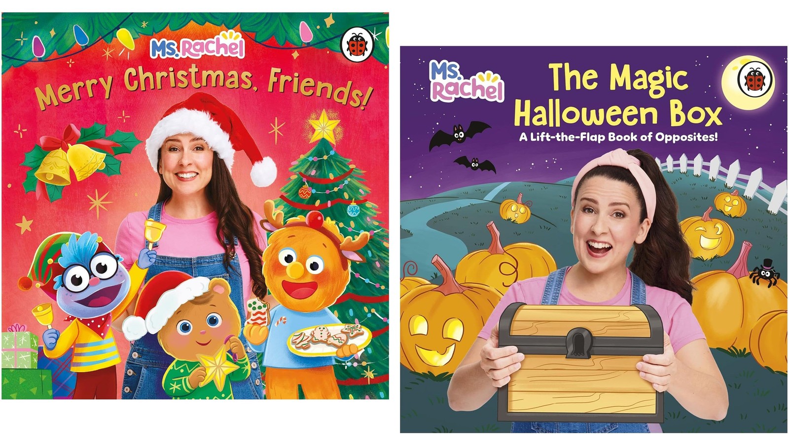Penguin Random House Ms Rachel Collection (Magic Halloween Box & Merry Christmas, Friends!) 2 Books Set - Ages 0-3 - Board Book - Image 2